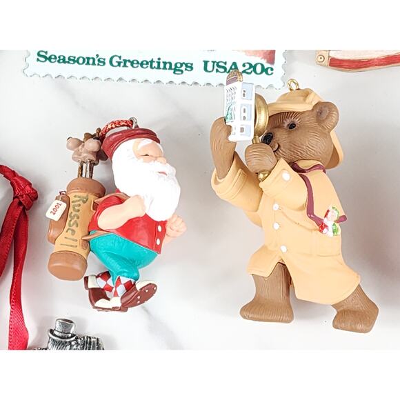 Hallmark Tree Christmas Ornament Lot x30 Figurine Holiday Decor Resin Pewter - Picture 12 of 16